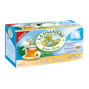 La Tisaniere Nuit Calme Miel 25 Bags La Tisaniere Nuit Calme Miel 25 Bags