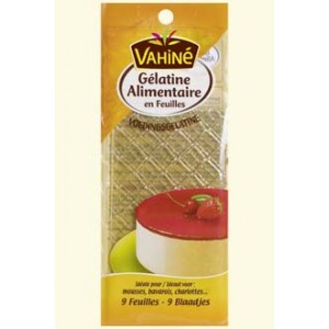 Vahine Gelatine Feuilles 9 Sheets Vahine Gelatine Feuilles 9 Sheets