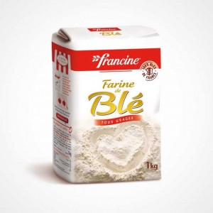 Francine Farine de Blé tous usages 1kg Francine Farine de Blé tous usages 1kg