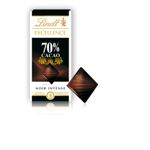 Lindt 70% Cacao Noir Intense Chocolate Bar Lindt 70% Cacao Noir Intense Chocolate Bar