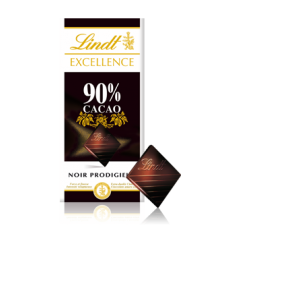 Lindt 90% Cacao Noir Prodigieux Chocolate Bar Lindt 90% Cacao Noir Prodigieux Chocolate Bar