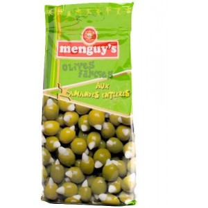 Menguys - Almond Stuffed Olives 150g Menguys - Almond Stuffed Olives 150g