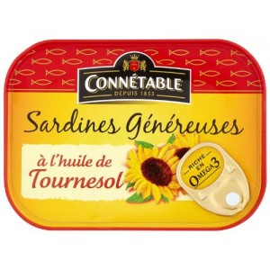 Connetable - Sardines in Sunflower Oil 115g Connetable - Sardines in Sunflower Oil 115g